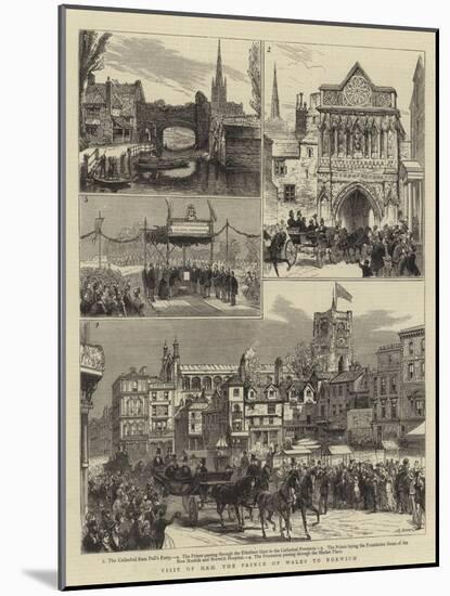 Visit of the Hrh the Prince of Wales to Norwich-null-Mounted Giclee Print