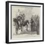 Visit of the King of Italy and the Duke of Aosta to Queen Victoria at Florence-null-Framed Giclee Print