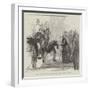 Visit of the King of Italy and the Duke of Aosta to Queen Victoria at Florence-null-Framed Giclee Print