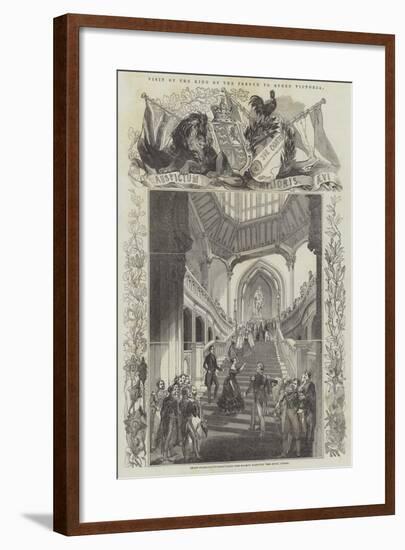 Visit of the King of the French to Queen Victoria-null-Framed Giclee Print