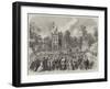 Visit of the Prince and Princess of Wales to Denmark, Arrival at the Castle of Bernstorf-null-Framed Giclee Print