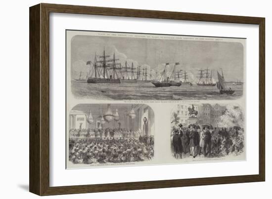 Visit of the Prince and Princess of Wales to Denmark-null-Framed Giclee Print