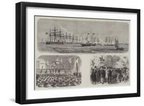 Visit of the Prince and Princess of Wales to Denmark-null-Framed Giclee Print