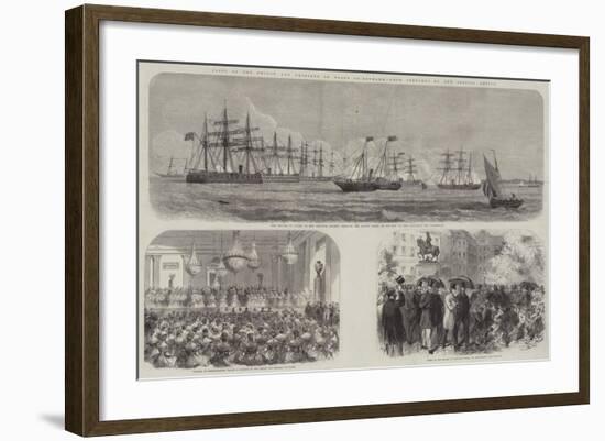 Visit of the Prince and Princess of Wales to Denmark-null-Framed Giclee Print