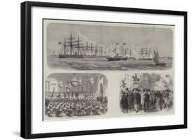 Visit of the Prince and Princess of Wales to Denmark-null-Framed Giclee Print