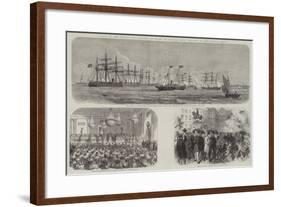 Visit of the Prince and Princess of Wales to Denmark-null-Framed Giclee Print