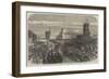Visit of the Prince and Princess of Wales to Liverpool, the Procession to St George's Hall-null-Framed Giclee Print