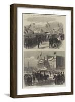 Visit of the Prince and Princess of Wales to Liverpool-null-Framed Giclee Print