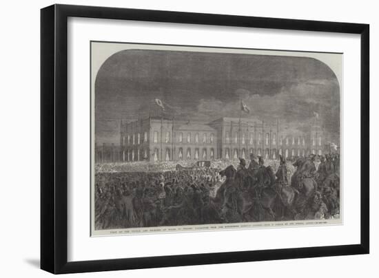 Visit of the Prince and Princess of Wales to Sweden, Departure from the Gottenborg Railway Station-Charles Robinson-Framed Giclee Print