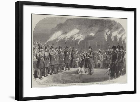 Visit of the Prince and Princess of Wales to Sweden, the Landing at Stockholm-null-Framed Giclee Print