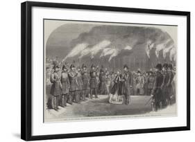 Visit of the Prince and Princess of Wales to Sweden, the Landing at Stockholm-null-Framed Giclee Print