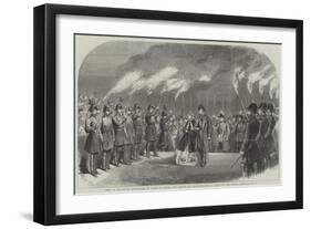 Visit of the Prince and Princess of Wales to Sweden, the Landing at Stockholm-null-Framed Giclee Print