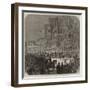 Visit of the Prince of Wales to Chester, Arrival at the Grosvenor Hotel, Eastgate-Street-null-Framed Giclee Print