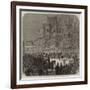 Visit of the Prince of Wales to Chester, Arrival at the Grosvenor Hotel, Eastgate-Street-null-Framed Giclee Print