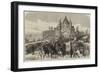 Visit of the Prince of Wales to Chester, Departure from Chester Through the City-Road-null-Framed Giclee Print