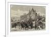 Visit of the Prince of Wales to Chester, Departure from Chester Through the City-Road-null-Framed Giclee Print