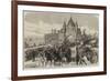 Visit of the Prince of Wales to Chester, Departure from Chester Through the City-Road-null-Framed Giclee Print