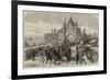 Visit of the Prince of Wales to Chester, Departure from Chester Through the City-Road-null-Framed Giclee Print