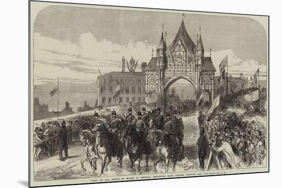 Visit of the Prince of Wales to Chester, Departure from Chester Through the City-Road-null-Mounted Giclee Print