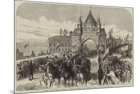 Visit of the Prince of Wales to Chester, Departure from Chester Through the City-Road-null-Mounted Giclee Print