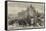 Visit of the Prince of Wales to Chester, Departure from Chester Through the City-Road-null-Framed Stretched Canvas