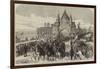 Visit of the Prince of Wales to Chester, Departure from Chester Through the City-Road-null-Framed Giclee Print