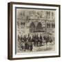 Visit of the Prince of Wales to Chester, the Prince Opening the New Townhall-null-Framed Giclee Print