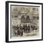 Visit of the Prince of Wales to Chester, the Prince Opening the New Townhall-null-Framed Giclee Print