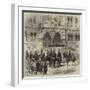 Visit of the Prince of Wales to Chester, the Prince Opening the New Townhall-null-Framed Giclee Print