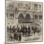 Visit of the Prince of Wales to Chester, the Prince Opening the New Townhall-null-Mounted Giclee Print
