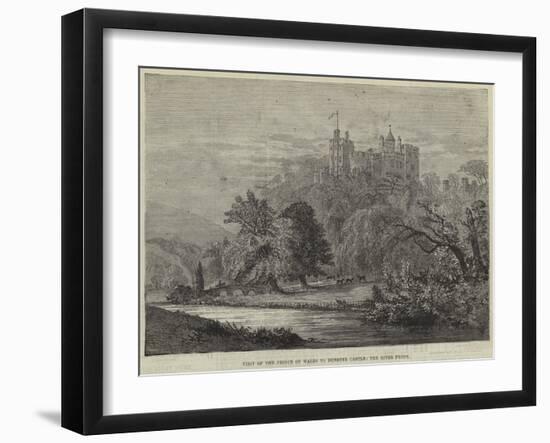 Visit of the Prince of Wales to Dunster Castle, the River Front-null-Framed Giclee Print