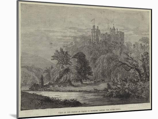 Visit of the Prince of Wales to Dunster Castle, the River Front-null-Mounted Giclee Print