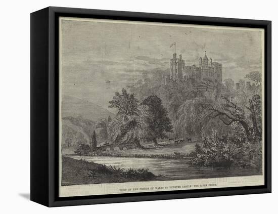 Visit of the Prince of Wales to Dunster Castle, the River Front-null-Framed Stretched Canvas