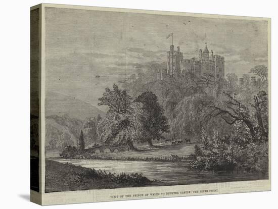 Visit of the Prince of Wales to Dunster Castle, the River Front-null-Stretched Canvas