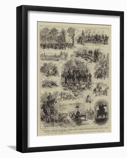 Visit of the Prince of Wales to France, the Stag-Hunt at Chantilly-Godefroy Durand-Framed Giclee Print