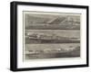 Visit of the Prince of Wales to Liverpool, Bird'S-Eye View of the Docks on the River Mersey-null-Framed Giclee Print