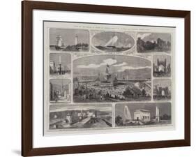 Visit of the Prince of Wales to North America, His Royal Highness at Hamilton, Canada West-null-Framed Giclee Print