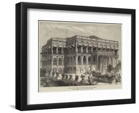 Visit of the Prince of Wales to Sans Souci, Bombay-null-Framed Giclee Print