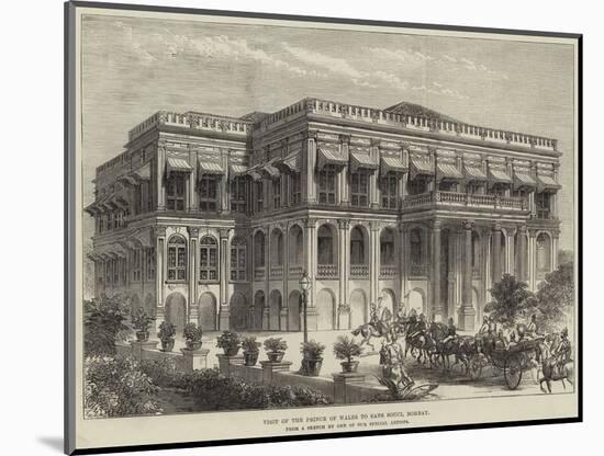 Visit of the Prince of Wales to Sans Souci, Bombay-null-Mounted Giclee Print