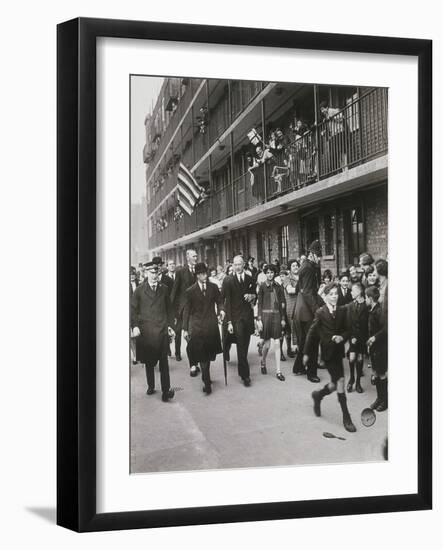 Visit of the Prince of Wales to Shoreditch, London, 18th October 1927-null-Framed Photographic Print