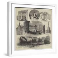 Visit of the Prince of Wales to Warwickshire, Sketches in Birmingham and its Vicinity-null-Framed Giclee Print