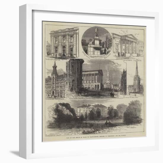 Visit of the Prince of Wales to Warwickshire, Sketches in Birmingham and its Vicinity-null-Framed Giclee Print