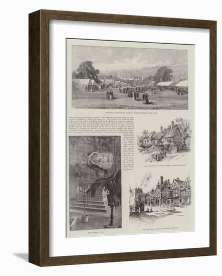 Visit of the Prince of Wales to Warwickshire-null-Framed Giclee Print