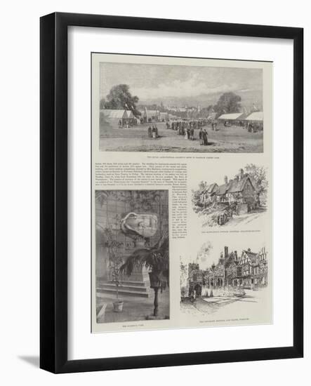 Visit of the Prince of Wales to Warwickshire-null-Framed Giclee Print