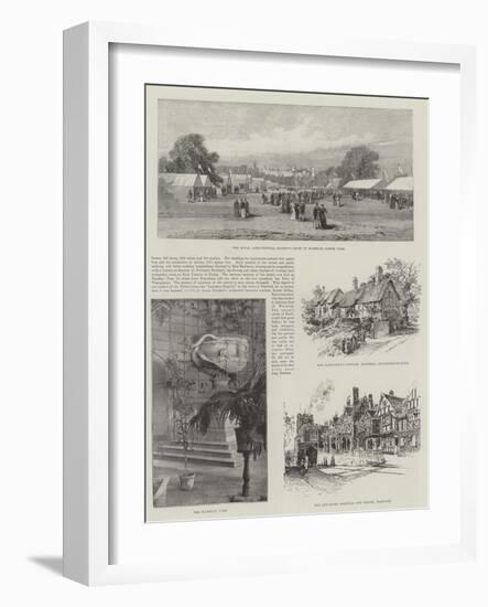 Visit of the Prince of Wales to Warwickshire-null-Framed Giclee Print