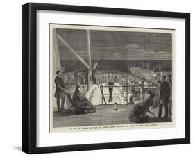 Visit of the Princess of Wales to Greece, Evening Amusement on Board the Royal Yacht Osborne-null-Framed Giclee Print