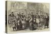 Visit of the Princess of Wales to Greece, Street Flower-Sellers of Athens-null-Stretched Canvas