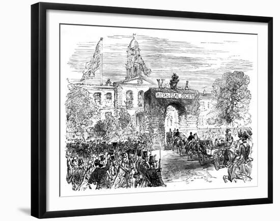 Visit of the Queen and Prince Albert to the Linen Hall, Belfast, C1850S-null-Framed Giclee Print