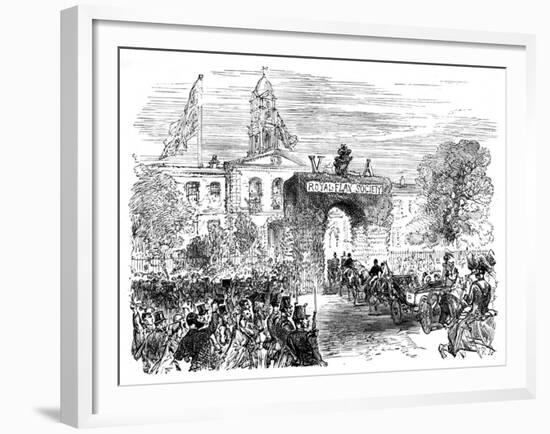 Visit of the Queen and Prince Albert to the Linen Hall, Belfast, C1850S-null-Framed Giclee Print