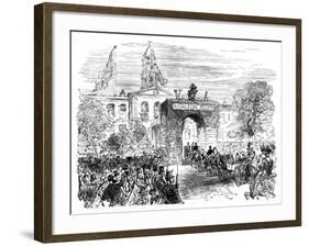 Visit of the Queen and Prince Albert to the Linen Hall, Belfast, C1850S-null-Framed Giclee Print